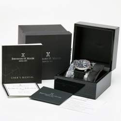 Pre Owned Bernhard H.Mayer Black PVD Coated Stainless Steel Silicone Drift Glider BH11/CW Men's Wristwatch 44 mm