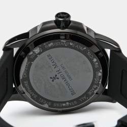 Pre Owned Bernhard H.Mayer Black PVD Coated Stainless Steel Silicone Drift Glider BH11/CW Men's Wristwatch 44 mm