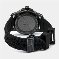 Pre Owned Bernhard H.Mayer Black PVD Coated Stainless Steel Silicone Drift Glider BH11/CW Men's Wristwatch 44 mm