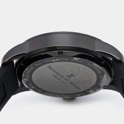 Pre Owned Bernhard H.Mayer Black PVD Coated Stainless Steel Silicone Drift Glider BH11/CW Men's Wristwatch 44 mm