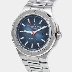 Pre Owned Bernhard H. Mayer Blue Stainless Steel Limited Edition Empire Portus BH51T/CW Men's Wristwatch 44 mm