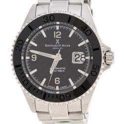 Pre Owned Bernhard H. Mayer Black Stainless Steel Nauticus Austro Limited Edition Men's Wristwatch 45 mm