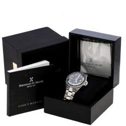 Pre Owned Bernhard H. Mayer Black Stainless Steel Nauticus Austro Limited Edition Men's Wristwatch 45 mm