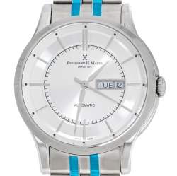 Pre Owned Bernhard H Mayer Silver Stainless Steel Chronos Limited Edition Men's Wristwatch 42MM