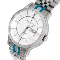 Pre Owned Bernhard H Mayer Silver Stainless Steel Chronos Limited Edition Men's Wristwatch 42MM