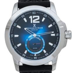 Pre Owned Bernhard H. Mayer Blue Stainless Steel Drift Men's Wristwatch 44 mm