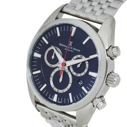 Bernhard H. Mayer Blue Stainless Steel Ascent Chronograph BH06/CW Men's Wristwatch 44 MM