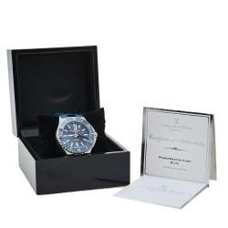 Bernhard H. Mayer Black Stainless Steel Limited Edition PowerMaster First Blue BH37T/CW Men's Wristwatch 44 mm
