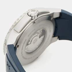 Bernhard H. Mayer Blue Ceramic Stainless Steel Rubber Limited Edition PowerMaster Blue BH44T/CW Men's Wristwatch 44 mm
