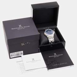 Pre Owned Bernhard H. Mayer Blue Stainless Steel Le Classique BH40P/CW Men's Wristwatch 42 mm 