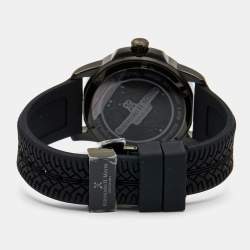 Bernhard H.Mayer Black PVD Coated Stainless Steel Silicone Drift Glider BH11P/CW Men's Wristwatch 44 mm