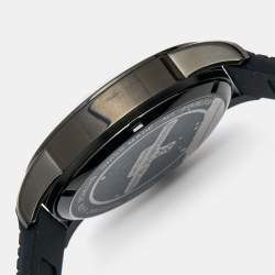 Bernhard H.Mayer Black PVD Coated Stainless Steel Silicone Drift Glider BH11P/CW Men's Wristwatch 44 mm