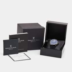 Bernhard H.Mayer Black PVD Coated Stainless Steel Silicone Drift Glider BH11P/CW Men's Wristwatch 44 mm