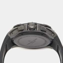 Bernhard H. Mayer Black PVD Coated Stainless Steel Silicon Rubber Victor Chronograph B2419/CW Men's Wristwatch 50 mm