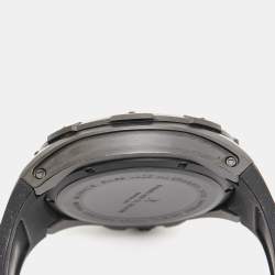 Bernhard H. Mayer Black PVD Coated Stainless Steel Silicon Rubber Victor Chronograph B2419/CW Men's Wristwatch 50 mm