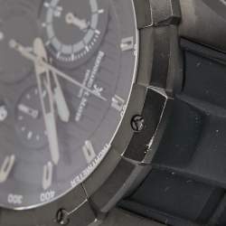Bernhard H. Mayer Black PVD Coated Stainless Steel Silicon Rubber Victor Chronograph B2419/CW Men's Wristwatch 50 mm