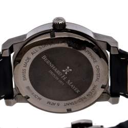 Pre Owned Bernhard H. Mayer Black Gun IP Plated Stainless Steel Stallion Men's Wristwatch 44 mm