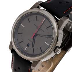 Pre Owned Bernhard H. Mayer Black Gun IP Plated Stainless Steel Stallion Men's Wristwatch 44 mm