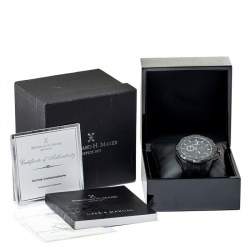 Pre Owned Bernhard H. Mayer Black Stainless Steel Victor Chronograph Men's Wristwatch 50 mm