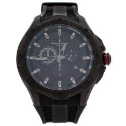 Pre Owned Bernhard H. Mayer Black Stainless Steel Victor Chronograph Men's Wristwatch 50 mm