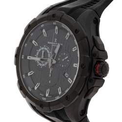 Pre Owned Bernhard H. Mayer Black Stainless Steel Victor Chronograph Men's Wristwatch 50 mm