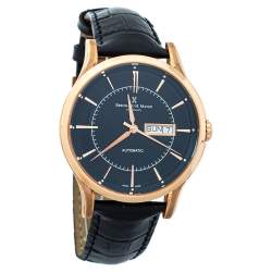 Pre Owned Bernhard H. Mayer Black Rose Gold PVD Plated Stainless Steel Chronos-Rose Gold Limited Edition Men's Wristwatch 42mm