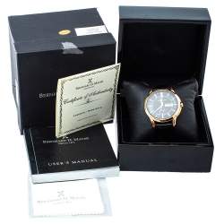 Pre Owned Bernhard H. Mayer Black Rose Gold PVD Plated Stainless Steel Chronos-Rose Gold Limited Edition Men's Wristwatch 42mm