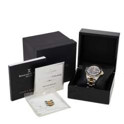 Pre Owned Bernhard H. Mayer Black Two-Tone Stainless Steel Nauticus Royale II Men's Wristwatch 45 mm