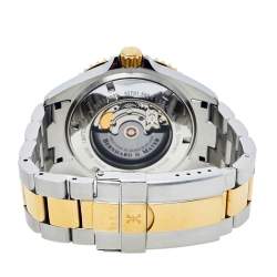 Pre Owned Bernhard H. Mayer Black Two-Tone Stainless Steel Nauticus Royale II Men's Wristwatch 45 mm