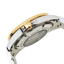 Pre Owned Bernhard H. Mayer Black Two-Tone Stainless Steel Nauticus Royale II Men's Wristwatch 45 mm