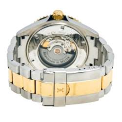 Pre Owned Bernhard H Mayer Black Two Tone Stainless Steel Nauticus Royale II 52701.566.6 Men's Wristwatch 45 mm 