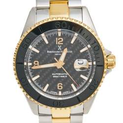Pre Owned Bernhard H Mayer Black Two Tone Stainless Steel Nauticus Royale II 52701.566.6 Men's Wristwatch 45 mm 