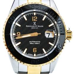 Pre Owned Bernhard H Mayer Black Stainless Steel Nauticus Royale II Men's Wristwatch 45 mm
