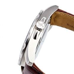 Pre Owned Bernhard H. Mayer Blue Stainless Steel Croco Printed Leather Ballad BH06/CW Men's Wristwatch 44 mm