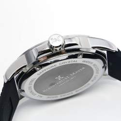 Pre Owned Bernhard H. Mayer Blue Stainless Steel Black Silicon Drift Men's Wristwatch 44 mm