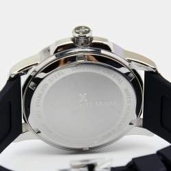 Bernhard H. Mayer Blue Stainless Steel Black Silicon Drift Men's Wristwatch 44 mm