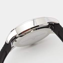 Bernhard H. Mayer Blue Stainless Steel Black Silicon Drift Men's Wristwatch 44 mm