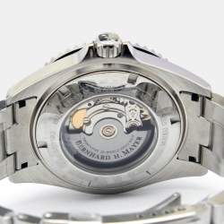 Pre Owned Bernhard H. Mayer Black Stainless Steel Nauticus Austro 41701.566.6 Limited Edition Men's Wristwatch 45 mm