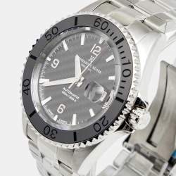 Pre Owned Bernhard H. Mayer Black Stainless Steel Nauticus Austro 41701.566.6 Limited Edition Men's Wristwatch 45 mm