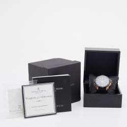 Bernhard H Mayer Black Two Tone Stainless Steel Rubber Victor Chronograph Men's Wristwatch 50 mm
