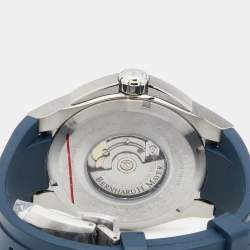 Bernhard H. Mayer Blue Ceramic Stainless Steel Rubber Limited Edition PowerMaster Blue BH44T/CW Men's Wristwatch 44 mm
