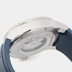 Bernhard H. Mayer Blue Ceramic Stainless Steel Rubber Limited Edition PowerMaster Blue BH44T/CW Men's Wristwatch 44 mm