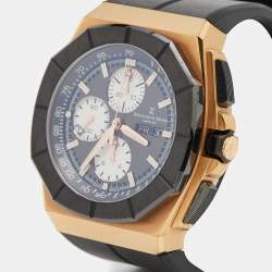 Bernhard H Mayer Black Ceramic Rose Gold PVD Stainless Steel Rubber Exemplar Rose Gold Limited Edition Men's Wristwatch 46 mm