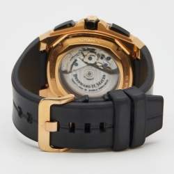 Bernhard H Mayer Black Ceramic Rose Gold PVD Stainless Steel Rubber Exemplar Rose Gold Limited Edition Men's Wristwatch 46 mm
