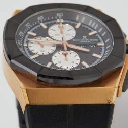 Bernhard H Mayer Black Ceramic Rose Gold PVD Stainless Steel Rubber Exemplar Rose Gold Limited Edition Men's Wristwatch 46 mm