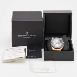 Bernhard H Mayer Black Ceramic Rose Gold PVD Stainless Steel Rubber Exemplar Rose Gold Limited Edition Men's Wristwatch 46 mm