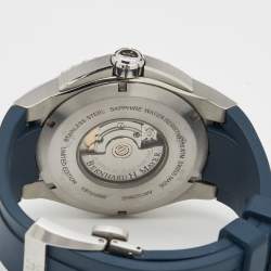 Bernhard H. Mayer Blue Ceramic Stainless Steel Rubber Limited Edition PowerMaster Blue BH44T/CW Men's Wristwatch 44 mm