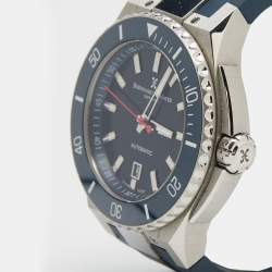 Bernhard H. Mayer Blue Ceramic Stainless Steel Rubber Limited Edition PowerMaster Blue BH44T/CW Men's Wristwatch 44 mm