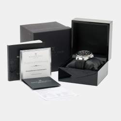 Bernhard H. Mayer Black Stainless Steel Rubber PowerMaster Chronograph BH43T/CW Men's Wristwatch 44 mm
