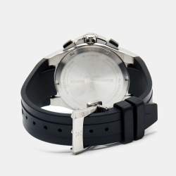 Bernhard H. Mayer Black Stainless Steel Rubber PowerMaster Chronograph BH43T/CW Men's Wristwatch 44 mm